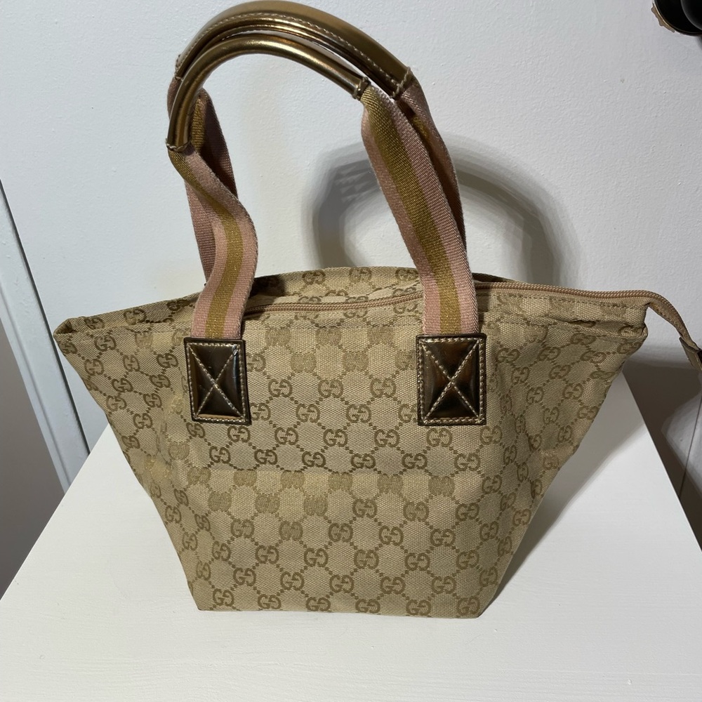 GUCCI GG Supreme Guccissima
Canvas/Leather with Sherry Stripe
Straps - Picture 2 of 11